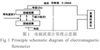 電磁流量計(jì)工作原理圖